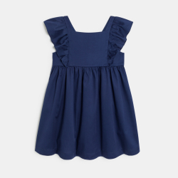 فستان واسع مزين برسوم مع...